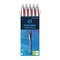 Rave Retractable Ballpoint Pen, ViscoGlide Ink, 1.4 mm, Red, Pack of 5